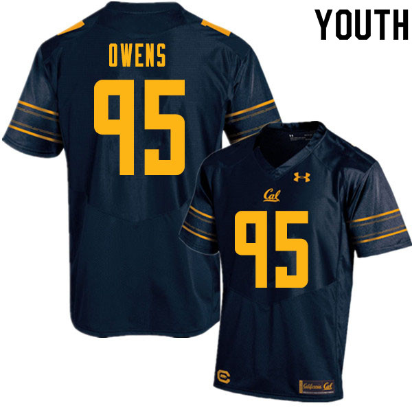 Youth #95 Miles Owens Cal Bears College Football Jerseys Sale-Navy